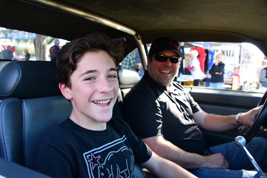 Goodguys president Marc Meadors and son Grant