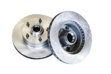 vented brake rotors with wheel studs