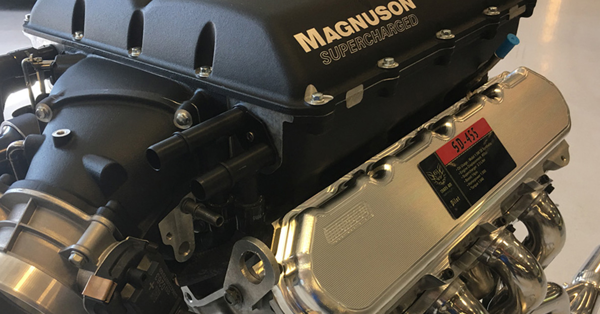 455 c.i. LT1 V8 engine magnuson supercharger trans-am-455-super-duty