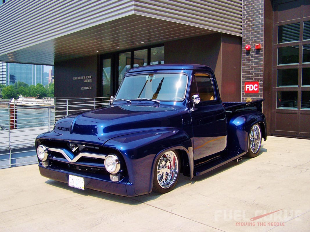 1955 ford f100, fuel curve