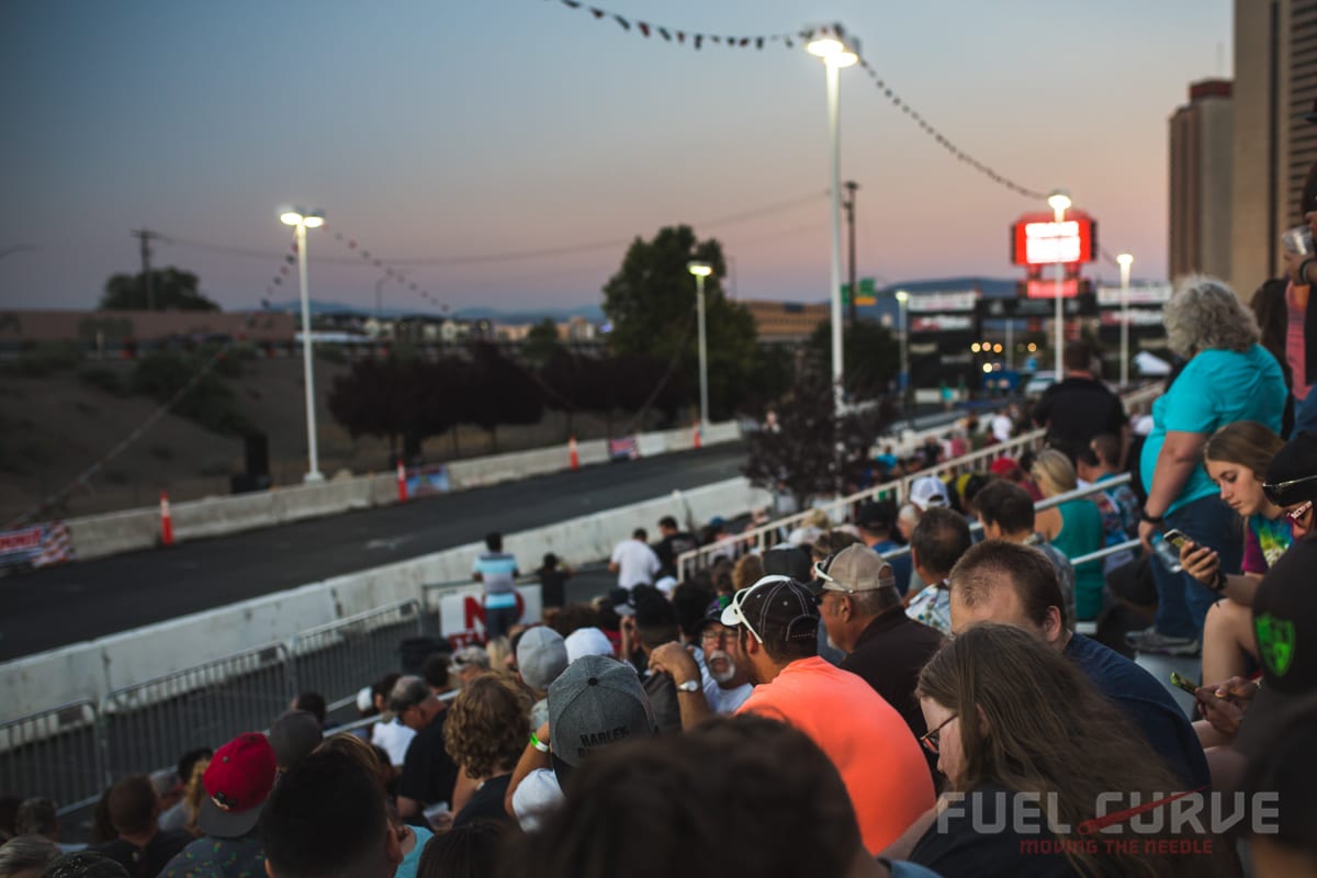 the drags at hot august nights - classics in motion, fuel curve width=