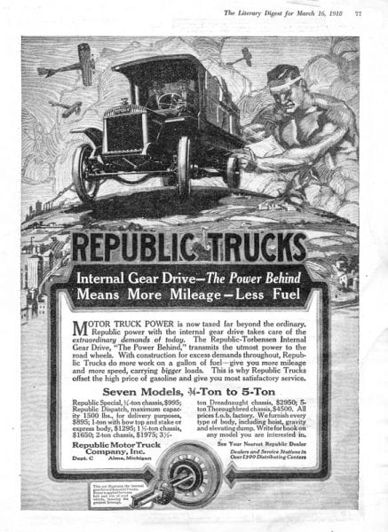 Vintage American Truck Ads, Fuel Curve