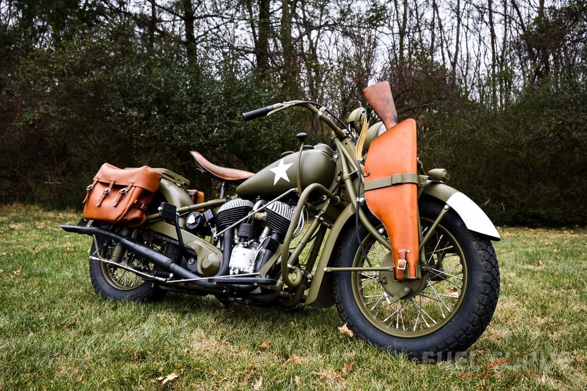 Vintage Motorcycle Trio, Harley Davidson, Indian, Fuel Curve