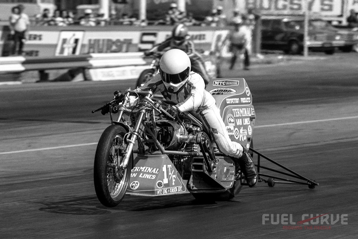 top fuel bikes of the 1970s, Fuel Curve
