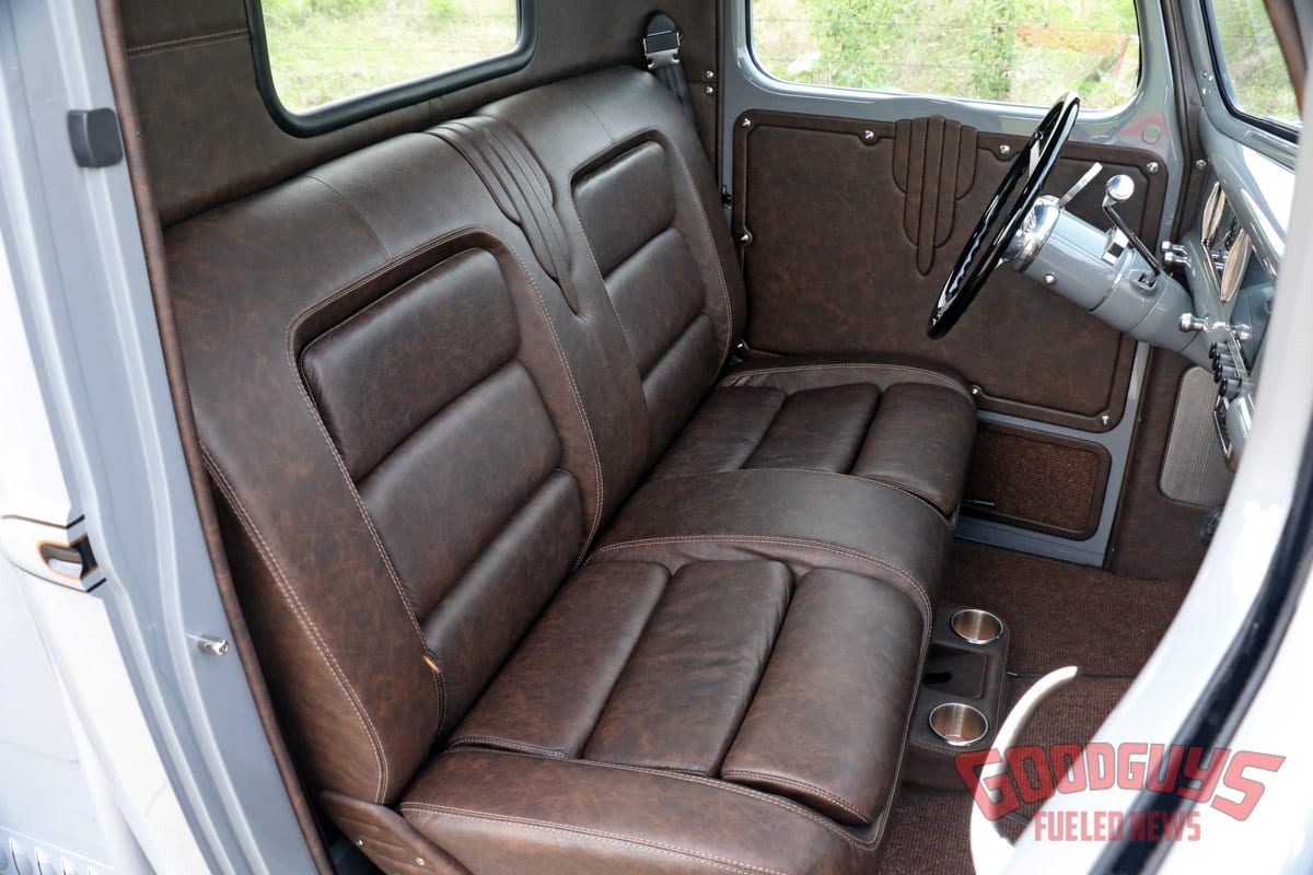 greg weld, 1940 Ford pickup, chra, distressed leather