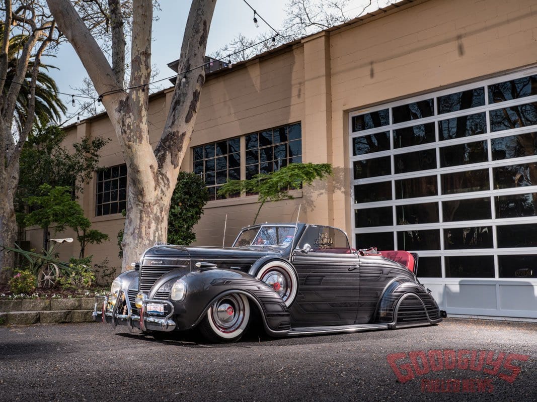 1939 Plymouth Convertible, 1939 Plymouth, lowrider, bomb, plymouth lowrider, custom paint, deadend magazine, goodguys