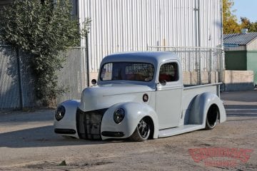 40 shade of grey, 1940 ford, classic truck, 40 ford, 1940 ford truck, supercharged ls, carolina customs, truck of the year, sema debut