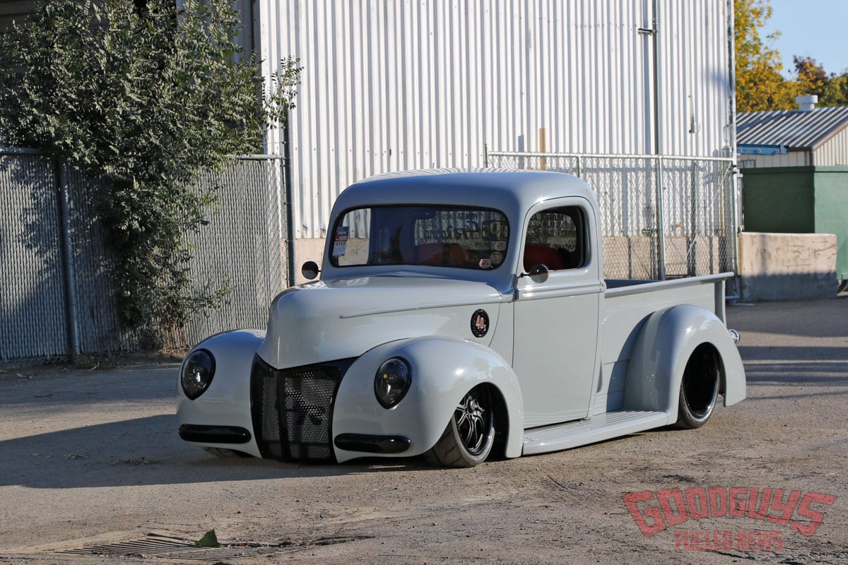 40 shades of grey, 1940 ford, classic truck, 40 ford, 1940 ford truck, supercharged ls, carolina customs, truck of the year, sema debut