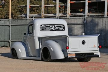 40 shade of grey, 1940 ford, classic truck, 40 ford, 1940 ford truck, supercharged ls, carolina customs, truck of the year, sema debut, super car, supercar, porsche interior