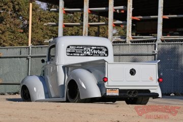 40 shade of grey, 1940 ford, classic truck, 40 ford, 1940 ford truck, supercharged ls, carolina customs, truck of the year, sema debut, super car, supercar, porsche interior