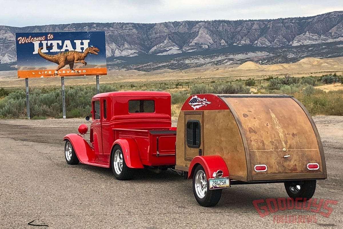 road rules, western adventure, roy tuttle, 1934 ford pickup, 34 ford pickup, teardrop trailer, hot rod road trip
