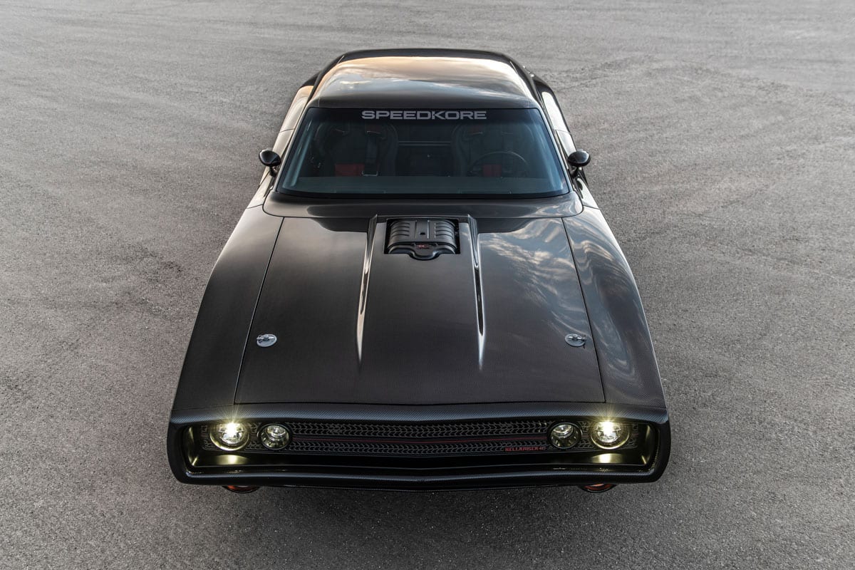 SpeedKore Hellraiser Charger, SpeedKore charger, kevin hart charger, kevin hart muscle car, kevin hart classic car, dodge charger, carbon fiber charger, Hellephant Hemi