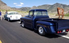 Steve Sommer highway hauler, road rules, 1956 chevy truck, 56 chevy pickup, road trip
