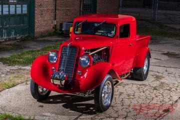 tin mans garage 1936 willys truck, Ron Ernsberger, gasser, arias v6, hot rod truck, hot rod pickup, 2020 slonaker award winner, willys 77