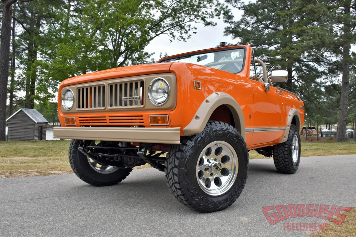 Chad Durham 1973 International Scout II, Creative Rods and Restoration, 4x4 trucks, offroad, lifted scout
