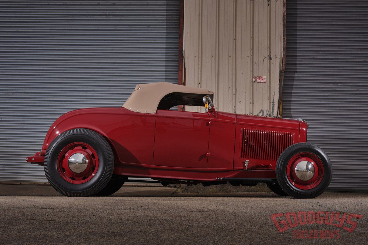 Brandon McCullough 1932 Ford Roadster, hot rod garage, 32 roadster, deuce roadster