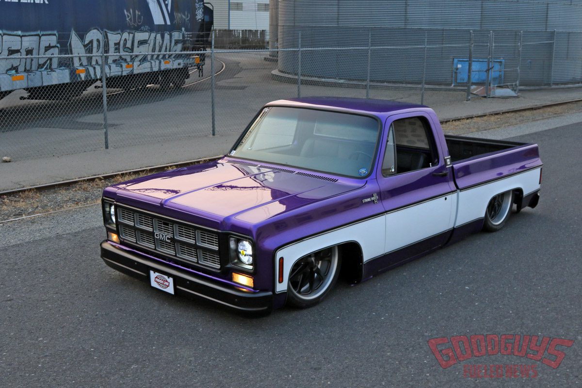 Strong Roots C10, 1978 GMC C10, finish line speed shop, project giving back, Julie Nichols