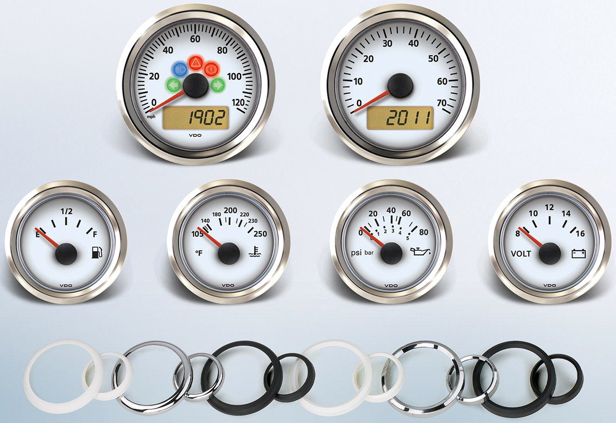 automotive gauges, gauge guide, VDO gauges