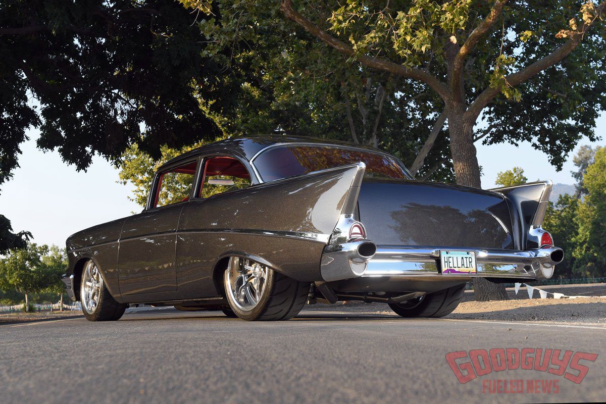 Hellair 1957 chevy, diesel 1957 chevy, duramax 1957 chevy, American Legends Hot Rods and Muscle Cars, corrupt builds