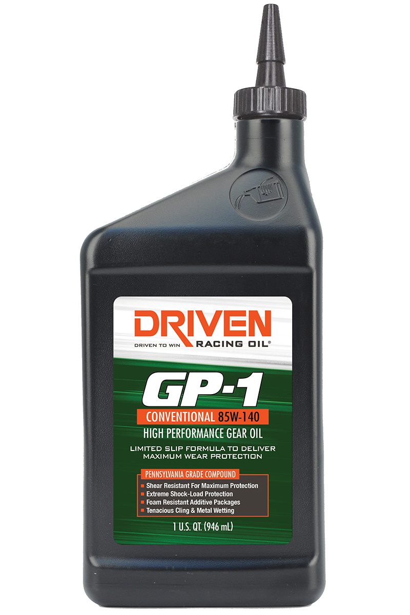 Driven GP-1 Oil, Driven Racing Oil, GP1 oil, 85w-140 gear oil