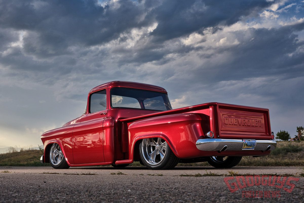 Gordon Noggle 1956 Chevy Truck, revision rods and rides