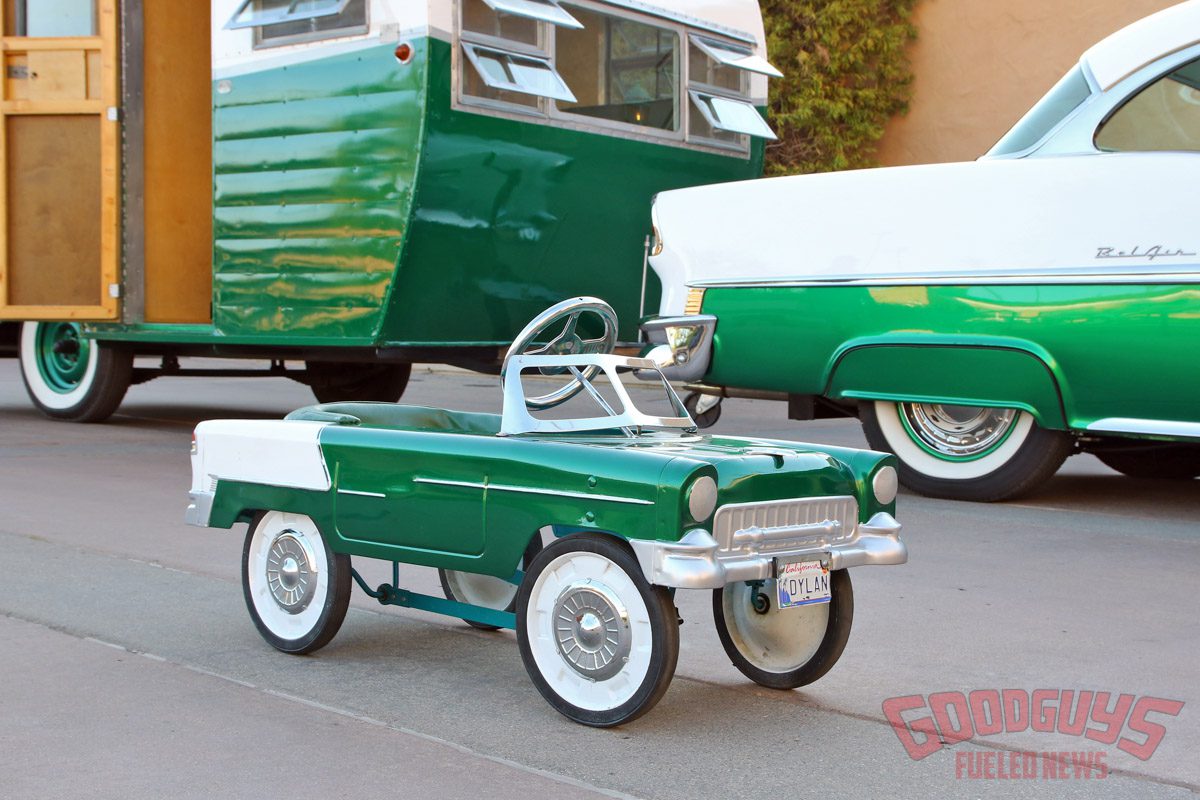 Danny Canizales 1955 Chevy Bel Air, 1955 Bel Air, 1955 Aljo Sportsman trailer, 1955 Aljoa aljo