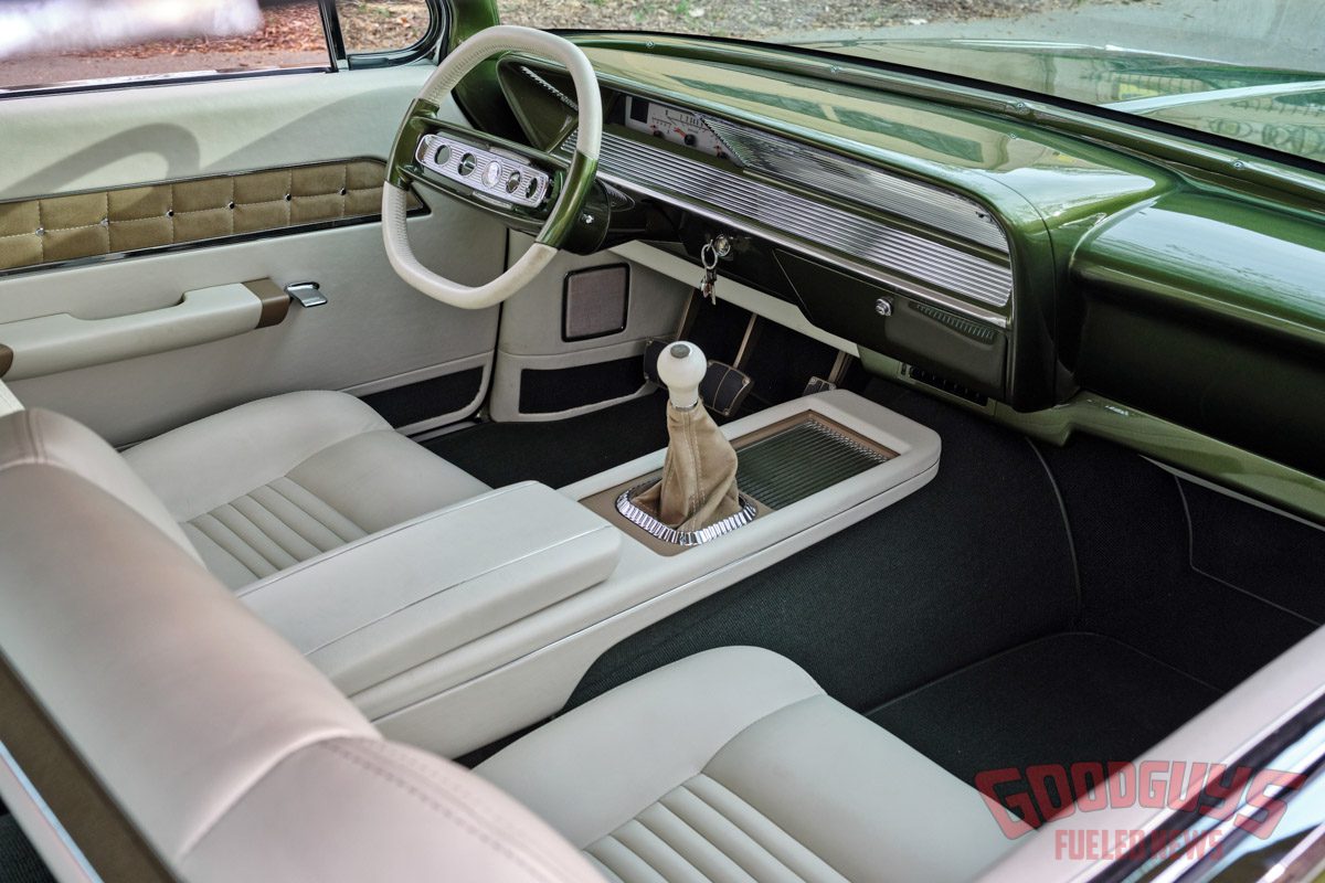 Goodguys 2022 Custom of the Year, Dirty Martini impala, Dan Duffy 1961 chevy impala, 1961 bubbletop impala, Big Oak Garage impala