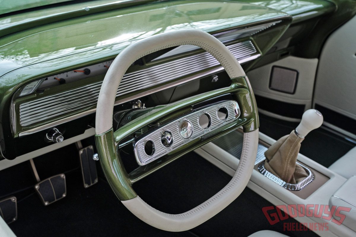 Goodguys 2022 Custom of the Year, dirti martini impala, Dan Duffy 1961 chevy impala, 1961 bubbletop impala, Big Oak Garage impala