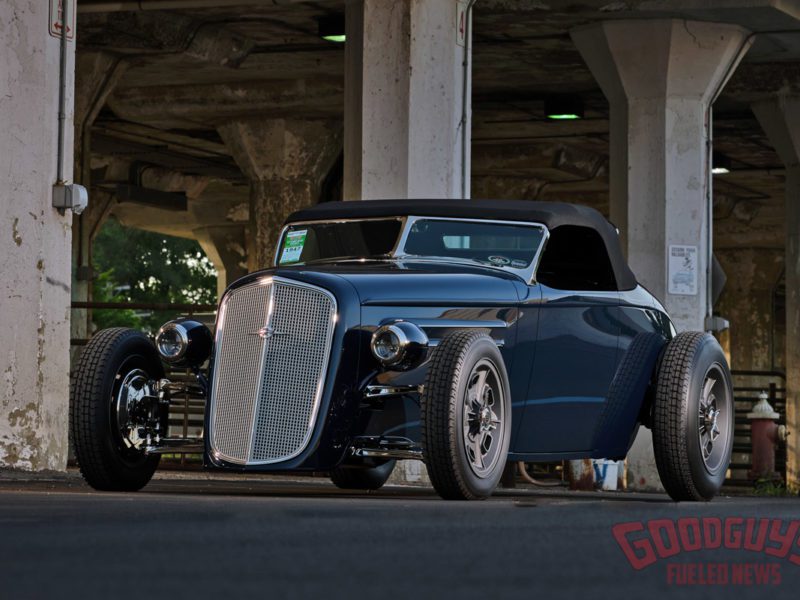 Goodguys 2022 Street Rod of the Year, Classic Instruments Street Rod of the Year, Jeff Breault 1934 Chevy Roadster, Devlin Rod and Customs
