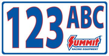 Summit Racing AutoCross Decals, track day stickers