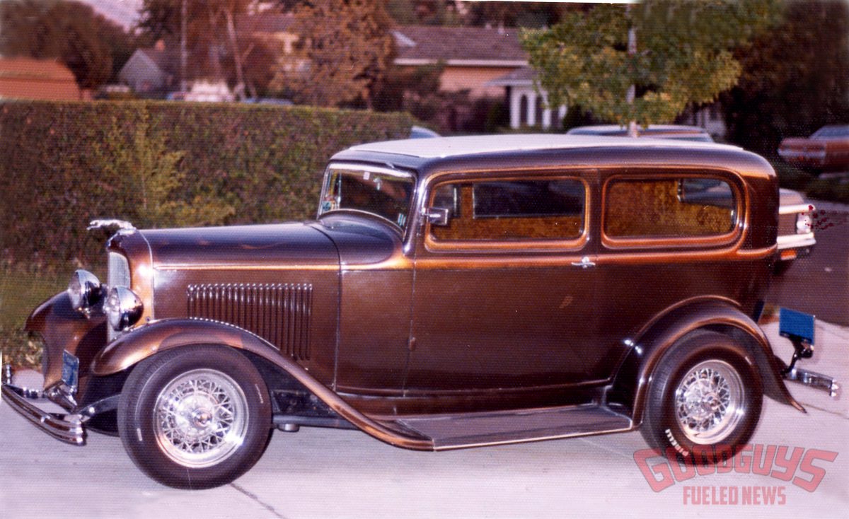 Goodguys 1932 Ford Sedan, gary meadors 32 ford tudor, goodguy gary meadors, goodguys rod and custom association, 32 ford, hot rod, street rod, ya gotta drive em, 1932 Tudor Sedan