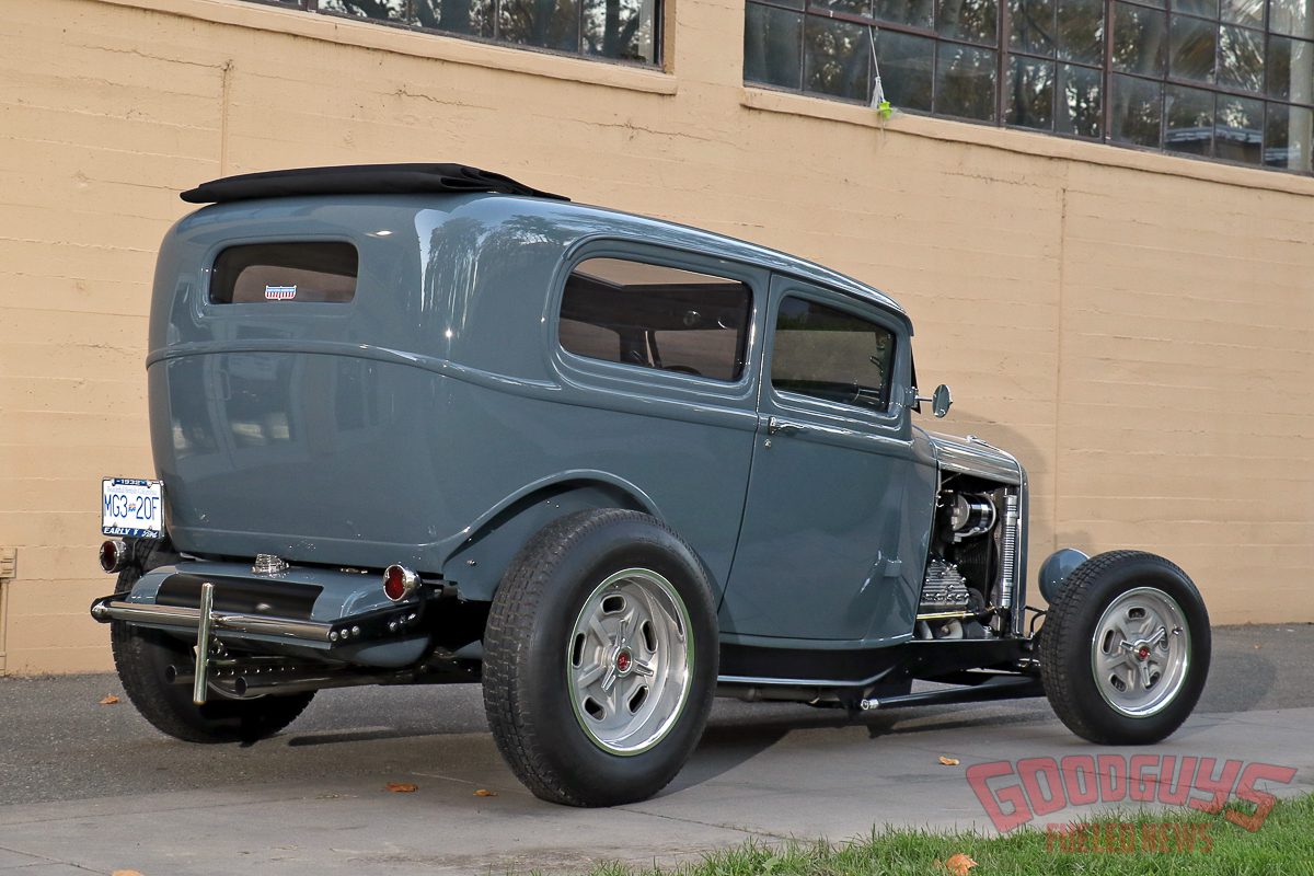 Steve Jim Leslie 1932 Ford, old ford parts, hot rod deuce, Kaiser supercharger
