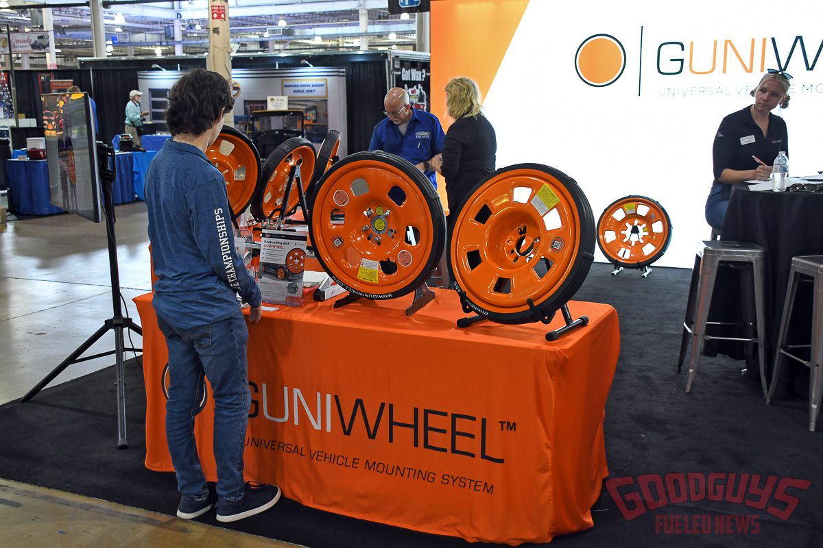 Goodguys best new products, Guniwheel booth